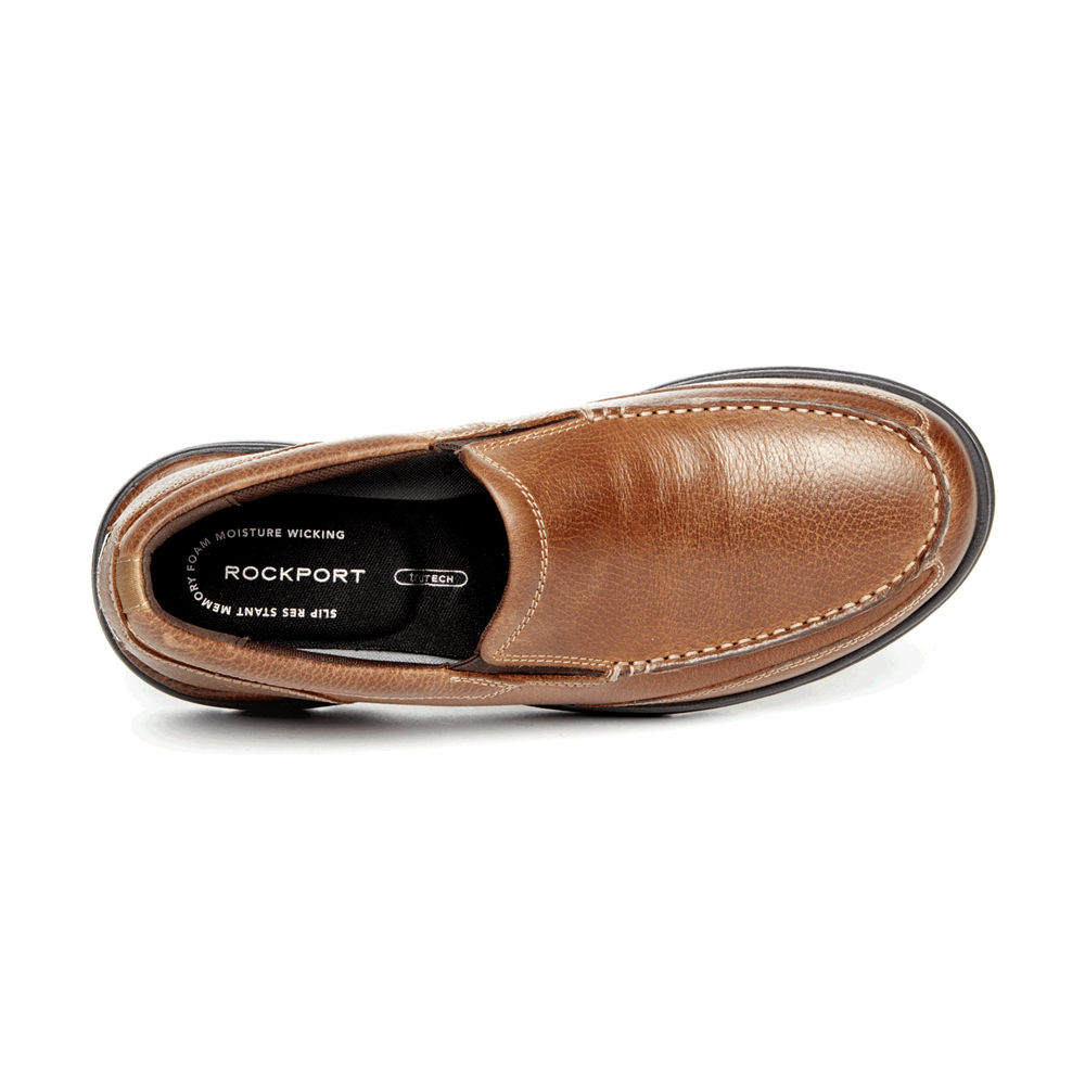 Sapato Vela Rockport Homem Marrom - Prowalker Eureka Plus - 40798QJRI